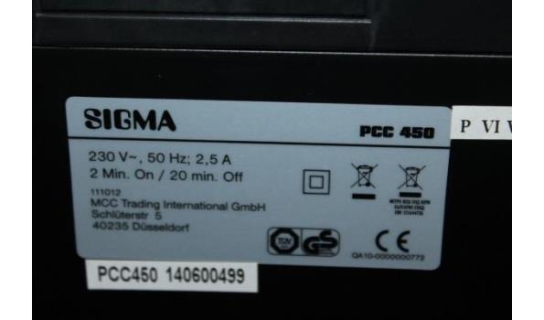 papierversnipperaar SIGMA, type PCC450, werking niet gekend